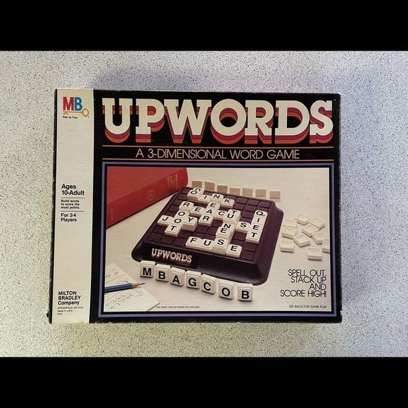 Vintage 1983 Milton Bradley Upwords 3-dimensional word game. - Picture 1 of 6